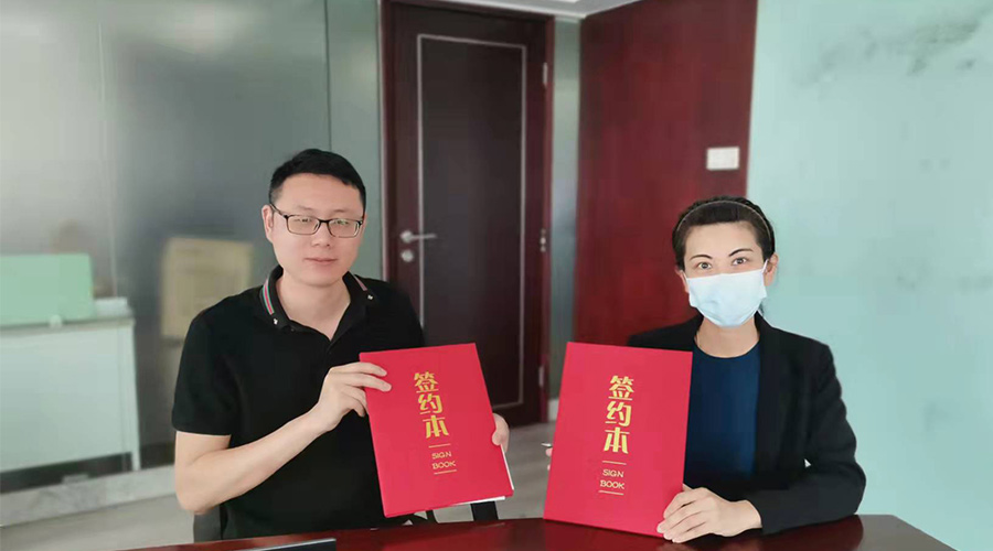 祝賀！金環(huán)電器與寧波某品牌電商客戶再次合作，簽約成功！